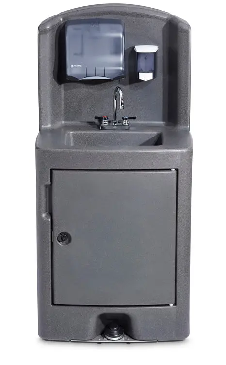 Crown Verity CV-PHS-5C Cold-Only Portable Hand Sink – Foot-Activated Design
