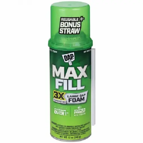 DAP Max Fill Triple Expansion Foam Sealant – 12 oz Can, Single Unit