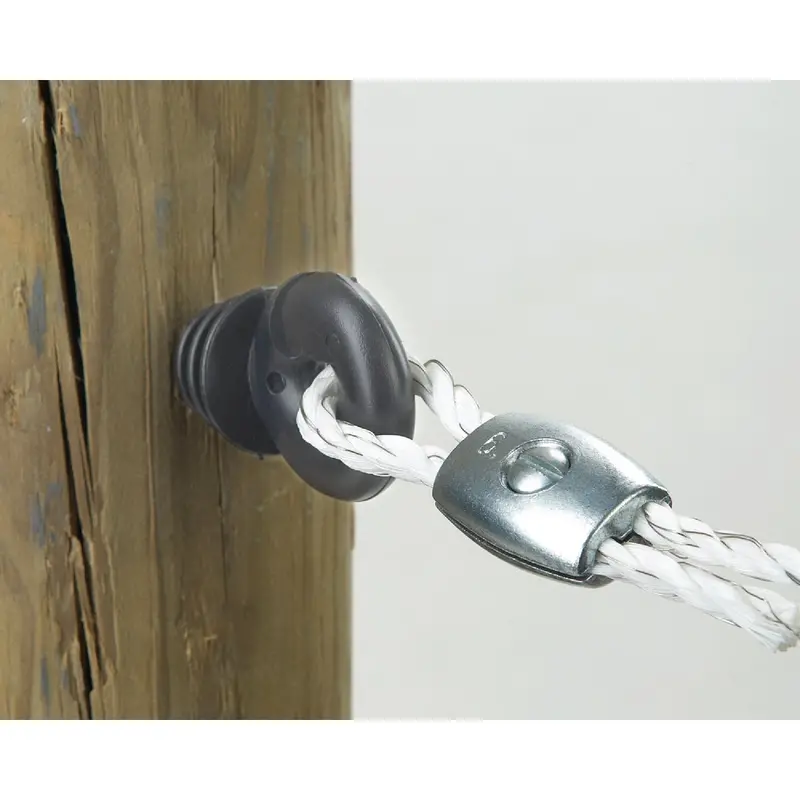 Dare Black Polyethylene Screw-In Electric Fence Insulators, 25-Count 1