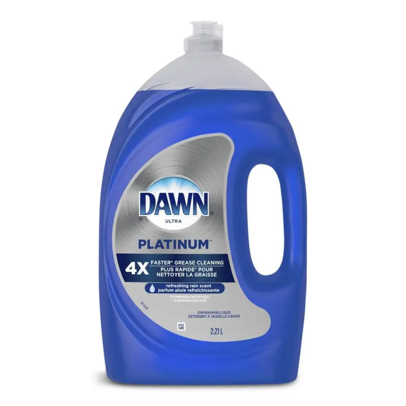 Dawn Ultra Platinum Dish Soap Refill – Refreshing Rain Scent, 2.21 L (6 per Case), 439020C