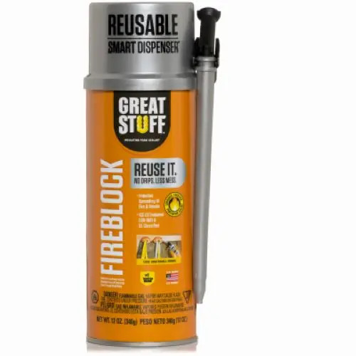 DDP Great Stuff Fire Block Foam – 12 oz Expanding Insulating Sealant Can