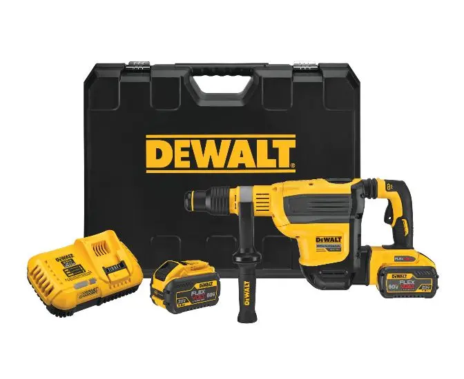 DeWalt DCH614X2 60V MAX* 1-3/4-Inch Brushless Rotary Hammer Combo Kit