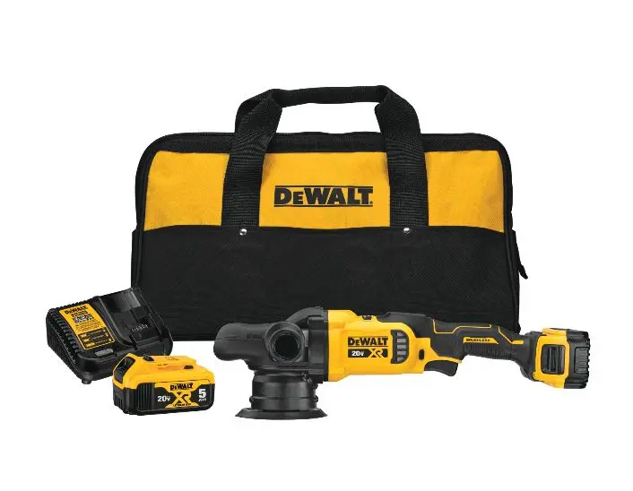 DeWalt DCM848P2 5-Inch Cordless Random Orbit Polisher Kit – 20V MAX* XR®