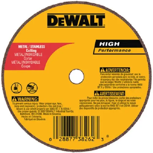 DEWALT Stainless Steel Cutting Wheels – 3″ x 0.035″ x 3/8″ (50-Pack)