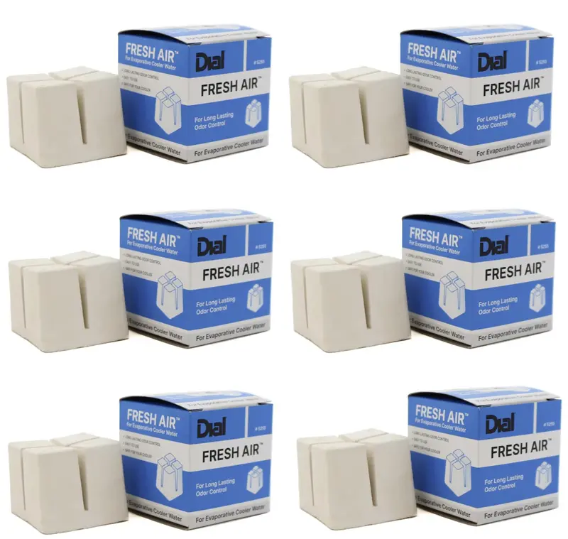 Dial Mfg Fresh Air Swamp Cooler Water Treatment – 6-Count Odor Neutralizer Bottles