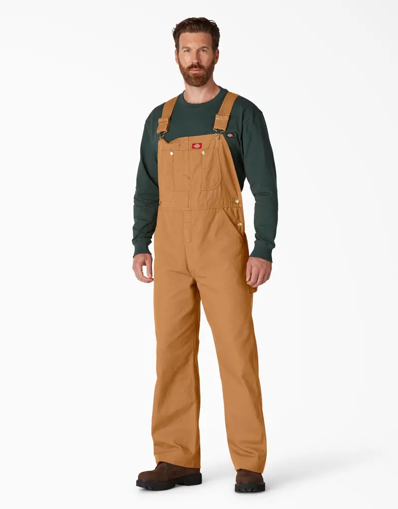 Dickies Classic Bib Overalls – Traditional Full-Coverage Workwear with Adjustable Straps (Style DB100)