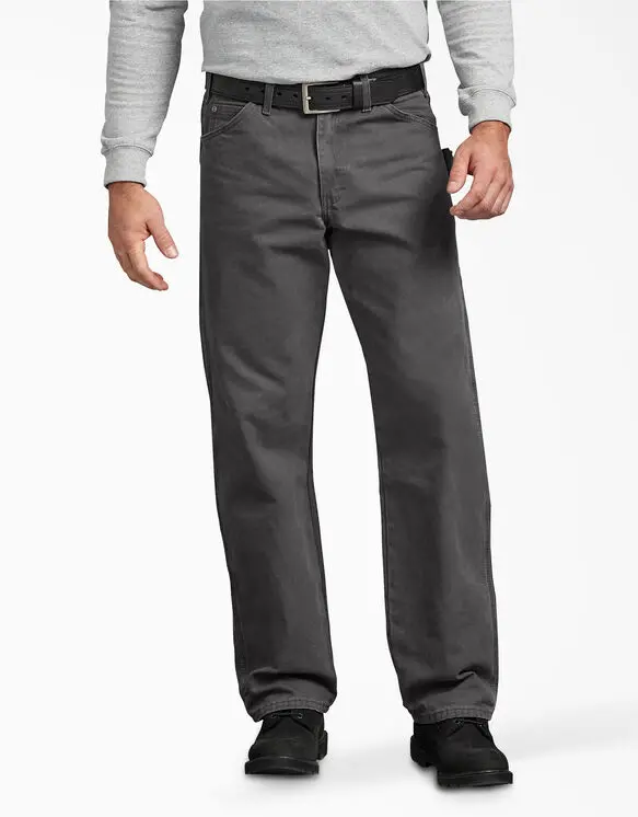 Dickies Relaxed-Fit Straight-Leg Carpenter Duck Jeans – Dark Grey (DU336)