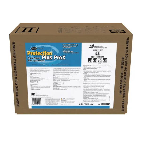 Diversey PROTECTION PLUS ProX Floor Finish – Commercial-Grade Gloss & Protection – 18.9L (5 Gal) – 101110042