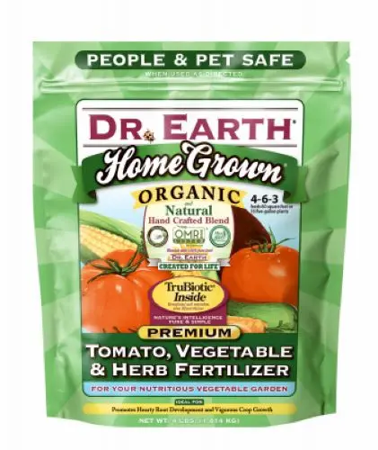 Dr. Earth 704P Organic Tomato & Vegetable Fertilizer – 4 lb Bag, Pack of 10