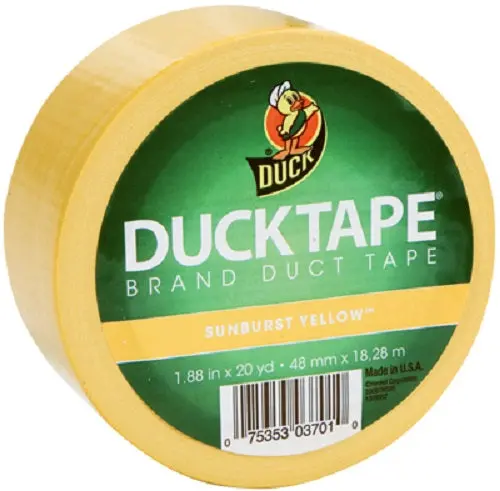 Duck 1.88″ × 20 Yard Yellow Duct Tape – 3-Roll Multipack