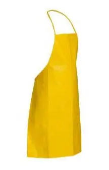 DuPont Tychem® 2000 Bib Apron – 28″ x 36″, Neck Loop & Waist Ties, Bound Seams, Yellow Hazard Protection (Case of 100, QC273B)