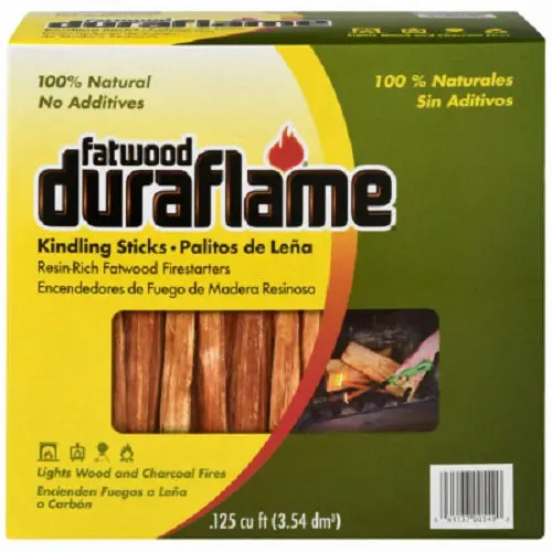 Duraflame Natural Fire Starter Kindling Sticks – 5 lb Box (100% Wood), Pack of 3