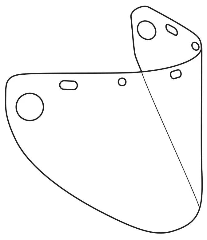 Dynamic Aspherical Molded Face Shield – 9.5″ × 20″, 0.06″ Polycarbonate Visor with Enhanced Peripheral Vision (Model EP919PF/60)