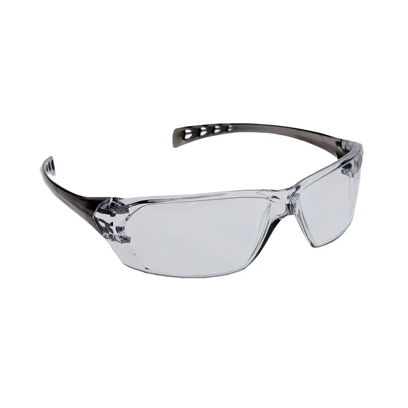 Dynamic Solus Rimless Safety Glasses with Smoke Temples & 3A Anti-Scratch Coating (EP550)