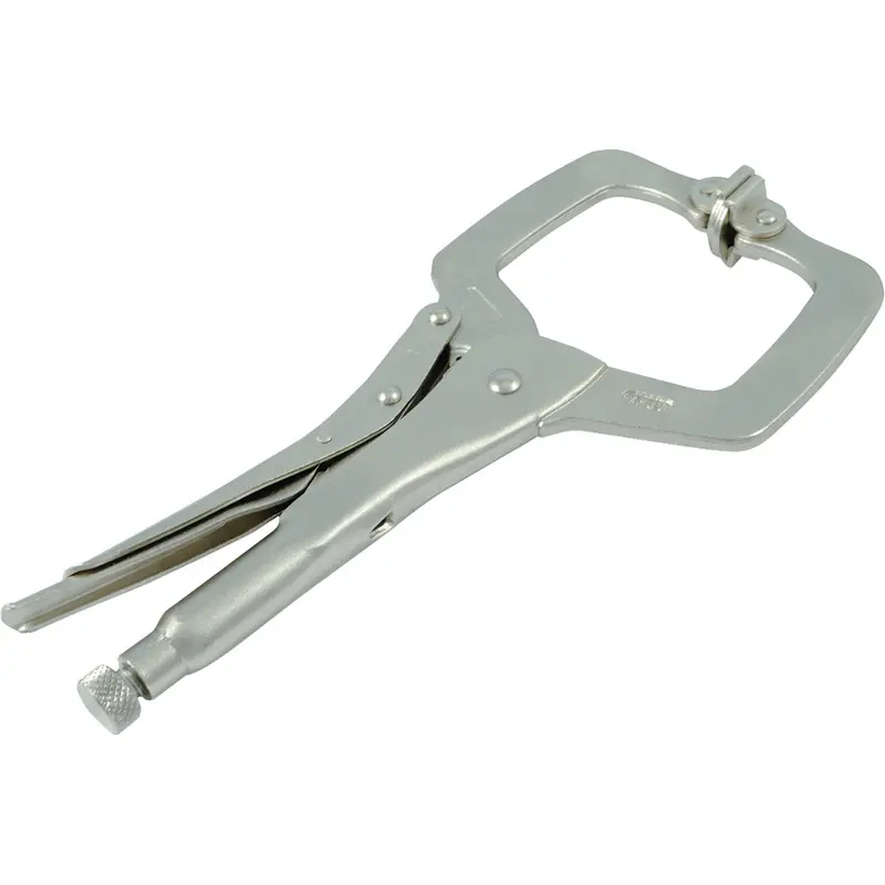 Dynamic Tools 6″ Swivel-Pad Locking Clamp – Non-Marring, Rotating Pads (D055308)