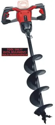 Einhell 18V Brushless 6-Inch Cordless Auger for Efficient Ground Drilling (3437015)