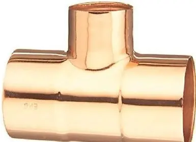 Elkhart Copper Tee Fitting 1″ x 1″ x 3/4″ (Pack of 20)