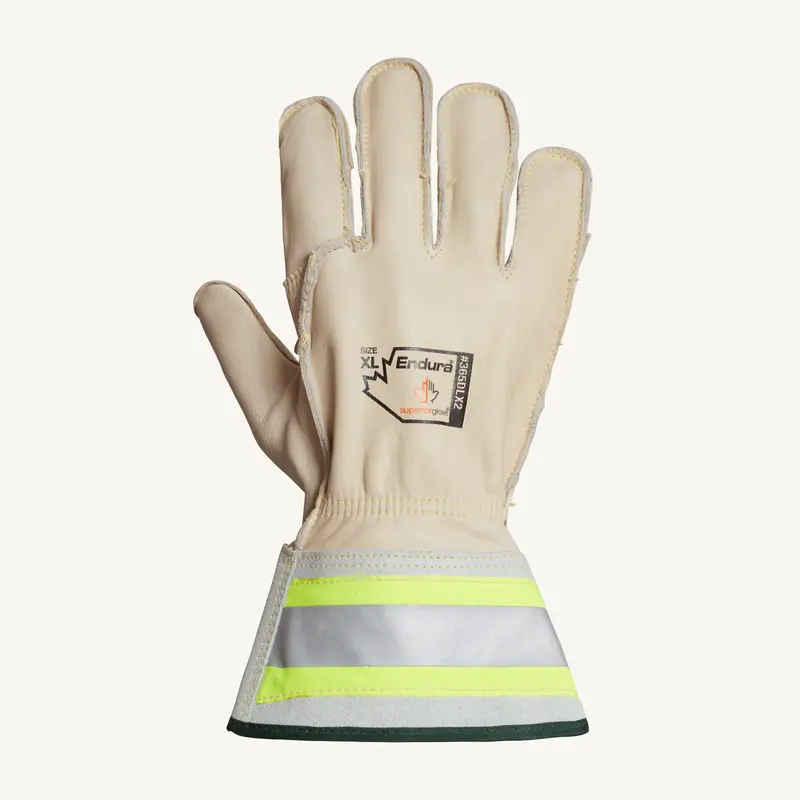Endura Deluxe Lineman Gloves – 2-Inch Reflective Gauntlet Cuff