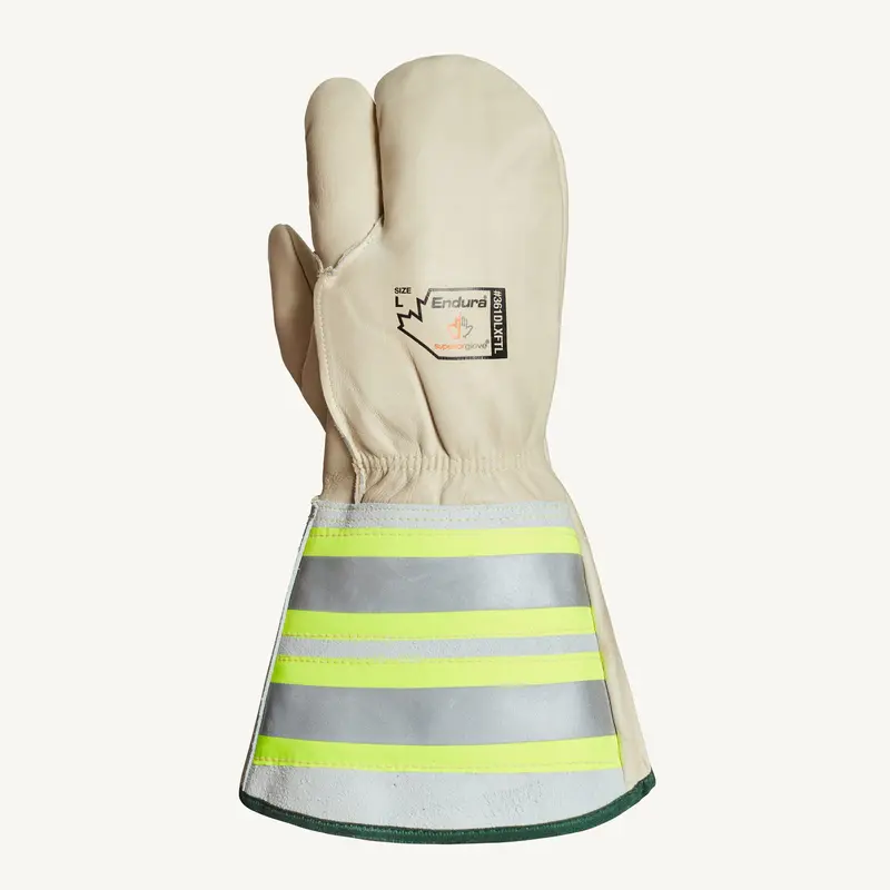 Endura Deluxe Lineman/Rigging Gloves – Horsehide/Kevlar Palm, Thinsulate C100, Hi-Viz