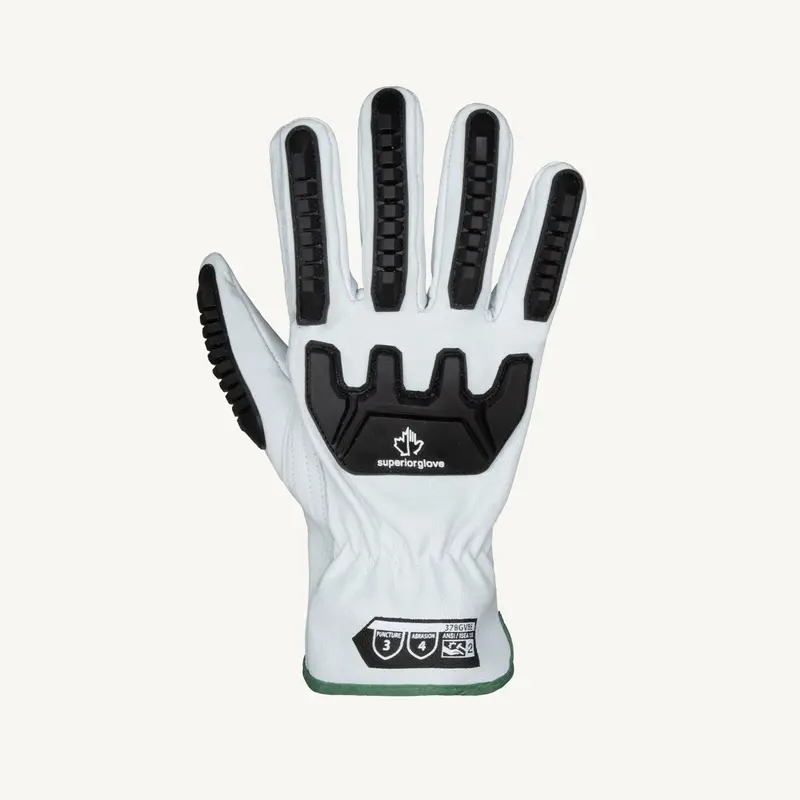 Endura Leather Impact Gloves – Durable Back-Hand Protection for Industrial Use