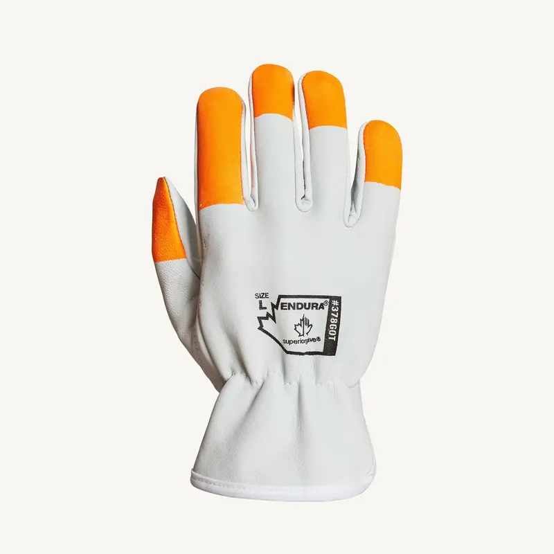 Endura Lightweight Hi-Visibility Goatskin Work Gloves – Superior Glove General Purpose