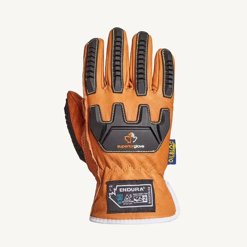 Endura Multi-Hazard Oilbloc Goatskin Gloves – Level 2 Impact & Cut Resistance