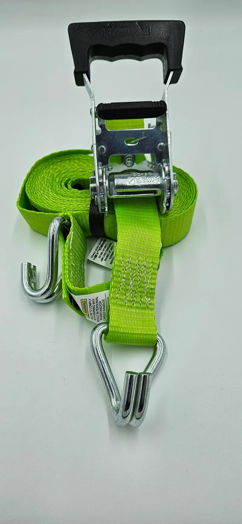 Ergolash 1.5″ (35mm) Ratchet Cargo Strap Set – 19 ft Length, Industrial Grade