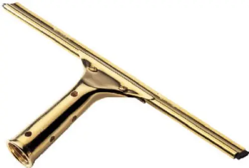 Ettore 10018 Commercial-Grade 18-Inch Brass Squeegee – Bundle of 4