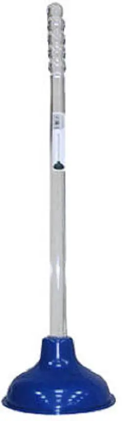Everflow 19″ Clear-Handle Blue-Cup Toilet Plunger – Pack of 5