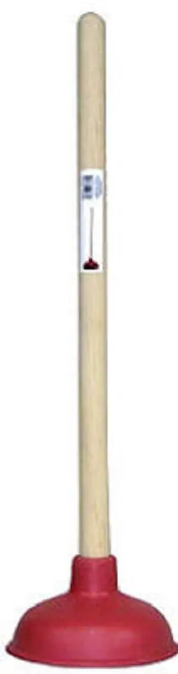 Everflow Force Cup Toilet Plunger (6″ x 18″, Wood Handle) – 5-Unit Bundle