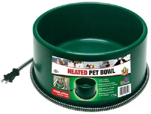 Farm Innovators P-60 Heated Pet Water Bowl – 1.5-Gallon, 60W, Green, Pack of 2