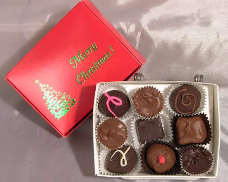 Festive Christmas Chocolate Box – 5-Ounce Selection