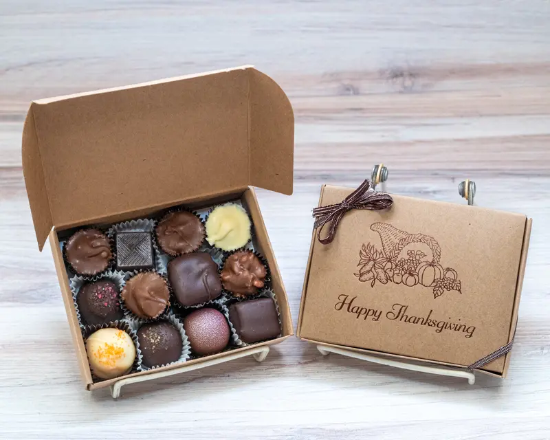 Festive Thanksgiving-Themed Chocolate Gift