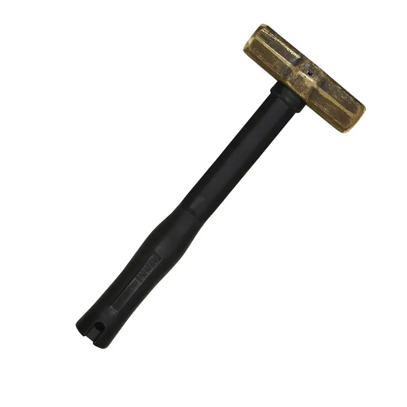 FGL 4-Pound Brass Sledgehammer with Rubber Grip Handle