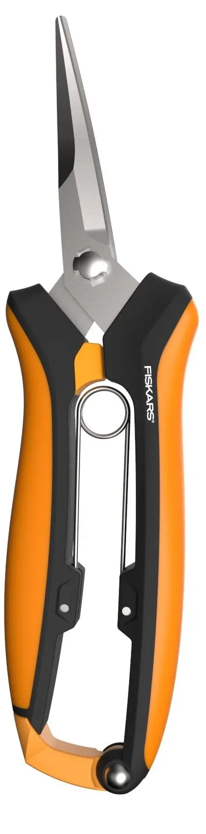 Fiskars Curved Micro-Tip Pruning Snips – Fine Detail Trimming, Model 399250-5001