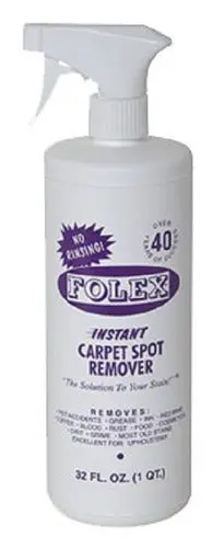 Folex Instant Carpet Spot Remover – 32 oz Trigger Spray Bottle, Pack of 5