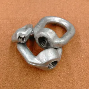 Forged Hot-Dip Galvanized Eyebolts with Threaded Eye Nut
