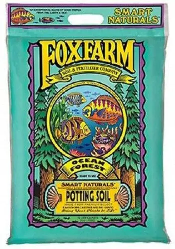 Fox Farm Ocean Forest Potting Soil – 12-Quart Bag, Smart Naturals Organic Blend