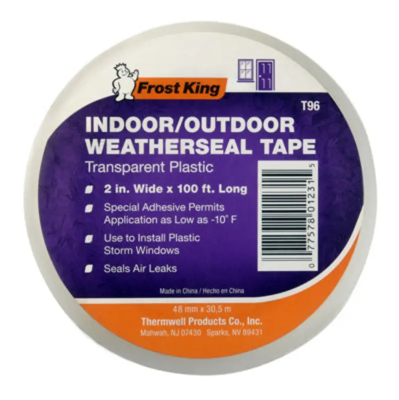 Frost King Transparent Weatherseal Tape – 2″ x 100 ft for Windows