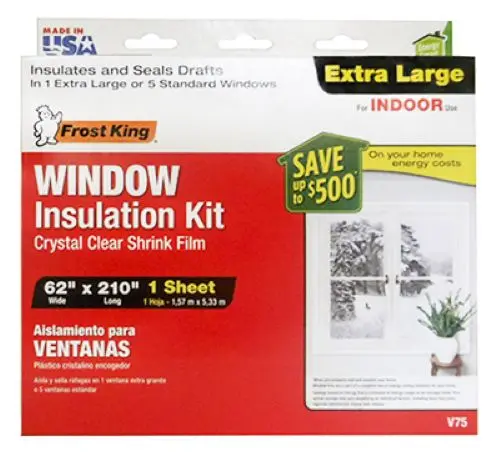 Frost King V75H Extra-Large Indoor Window Insulation Roll (62″ x 210″) – Pack of 12
