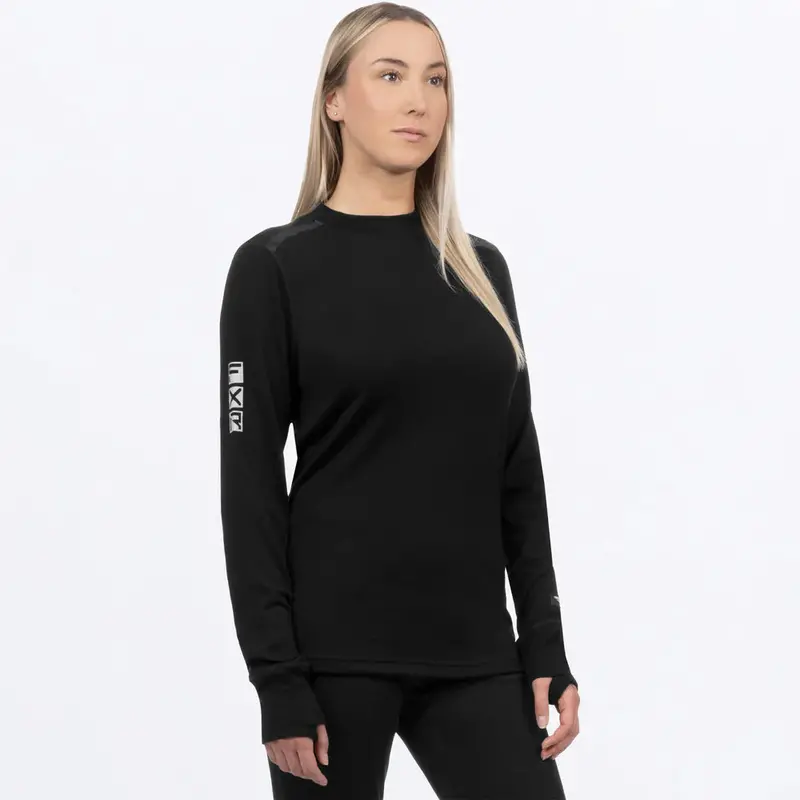 FXR Tenacious Merino Long-Sleeve Shirt – Women’s Odor-Resistant, Natural-Fiber Top for Layering