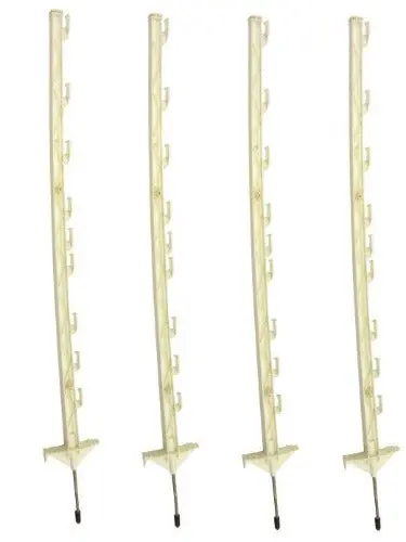 Gallagher G72413 Double-Foot Electric Fence Posts – 39-Inch Galvanized Steel (40-Pack)