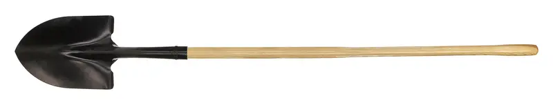 Garant 59.5-Inch Round Point Shovel – Heavy-Duty Steel Blade with Long Wooden Handle (Model 00197)
