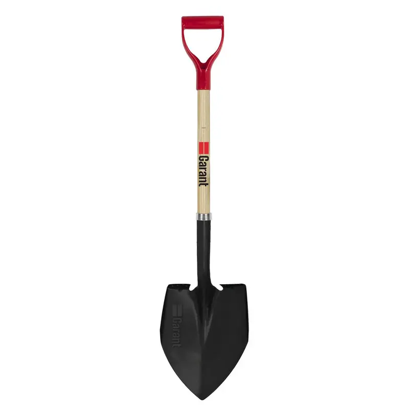 Garant Round Point Shovel with Ergonomic D-Grip and Solid Wood Handle – Durable Garden Shovel (Model 83923 / GBHR2BFD)