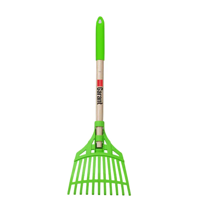 Garant Short-Handle Shrub Rake – Ergonomic Wood Handle for Precision Raking (Model 80104)