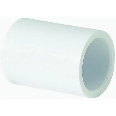 Genova Products 30114 White Schedule 40 Slip-to-Slip Pipe Coupling (1-1/4″) – Pack of 75