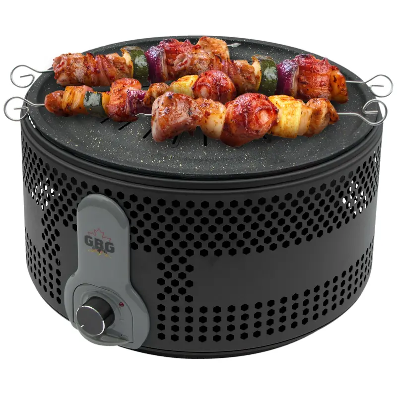Georgian Bay Leisure Canadian Hot Stone Charcoal Grill – Heavy-Duty Outdoor Cooking Unit (GBGHSGRL)