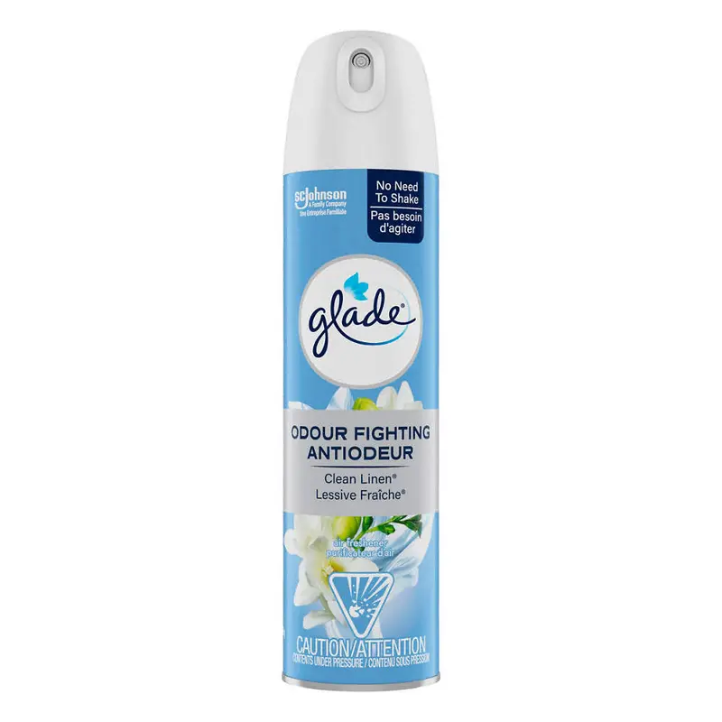 Glade Clean Linen Soft Mist Air Freshener Spray – 378141, 8.8 oz