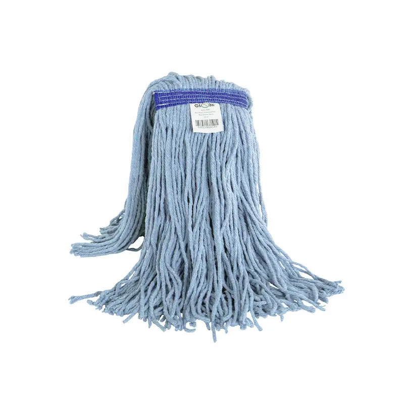 Globe Syn-Pro® Blue Cut-End Synthetic Narrow-Band Wet Mop – Available in Several Sizes