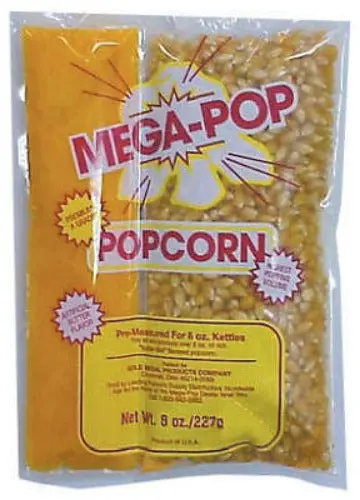 Gold Medal 6 oz Popcorn Kit with Oil – 36-Count, Twin Pack